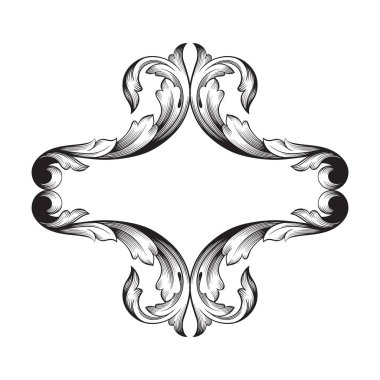 Klasik Barok süsleme vektör 