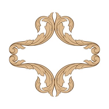 Klasik Barok süsleme vektör 