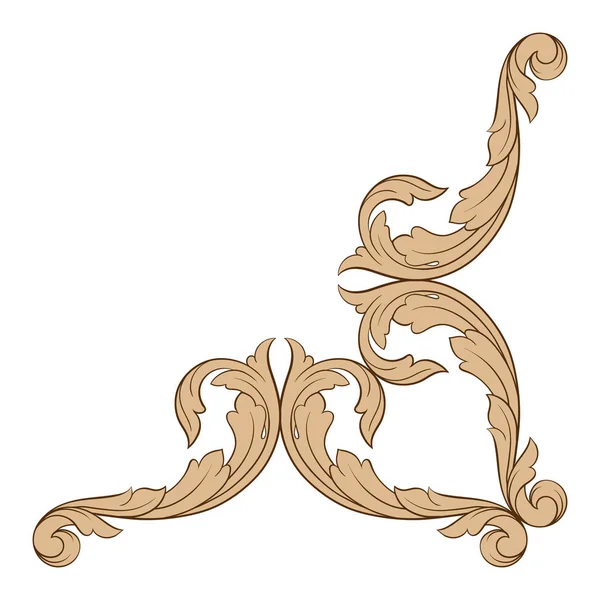 Vector clásico ornamento barroco — Vector de stock