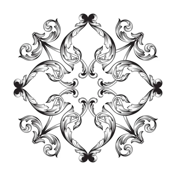 Klasik Barok süsleme vektör 