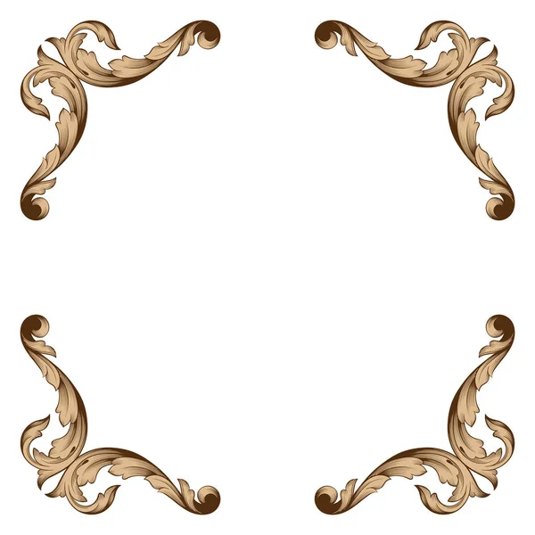 Vetor de ornamento barroco clássico — Vetor de Stock