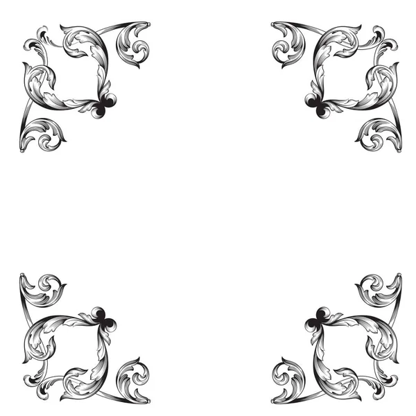 Klasik Barok süsleme vektör 