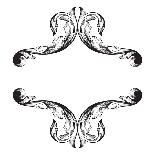 Klasik Barok süsleme vektör 