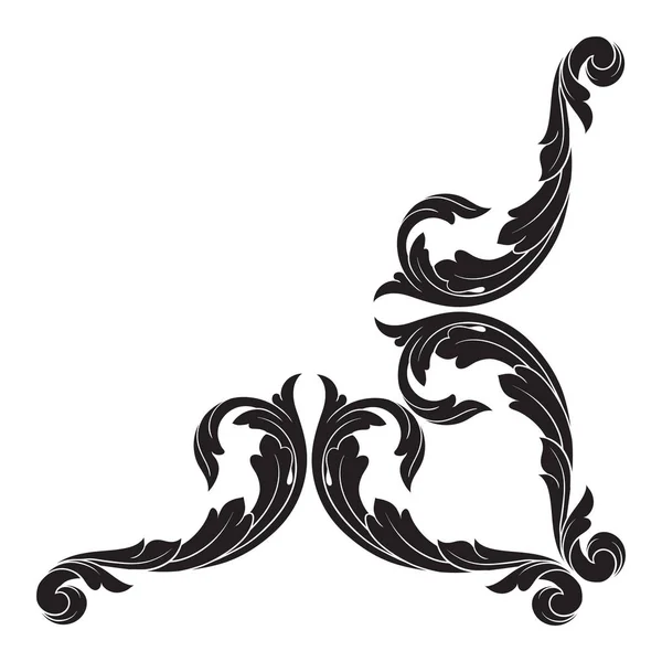 Klassiska barock ornament vektor — Stock vektor