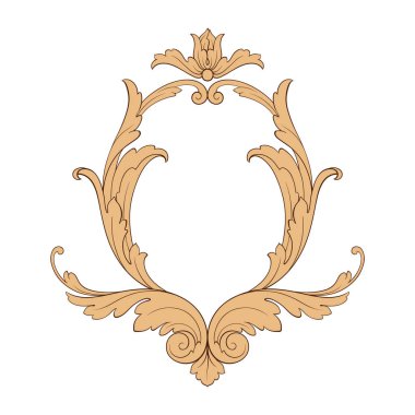 Klasik Barok süsleme vektör 