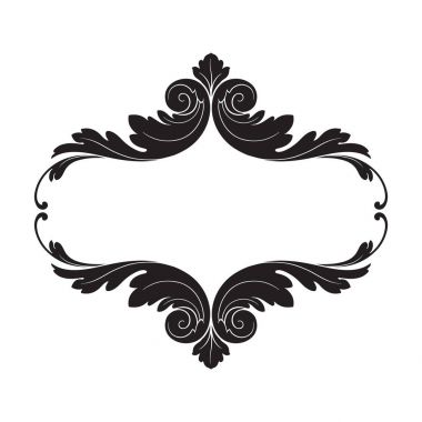 Klasik Barok süsleme vektör 