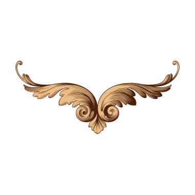 Klasik Barok süsleme vektör 