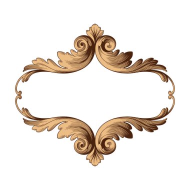 Klasik Barok süsleme vektör 