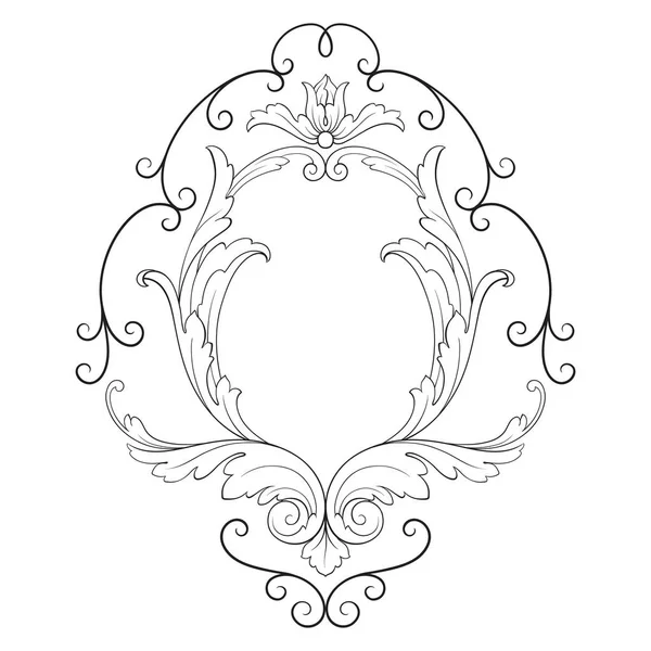 Klasik Barok süsleme vektör 