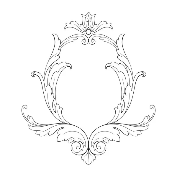 Vector clásico ornamento barroco — Vector de stock