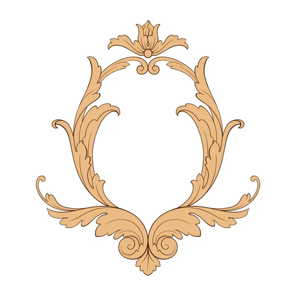 Vector clásico ornamento barroco — Archivo Imágenes Vectoriales