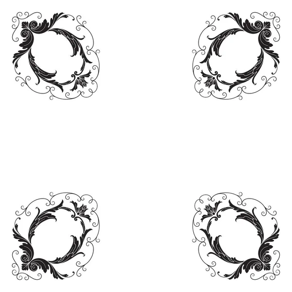 Klasik Barok süsleme vektör 