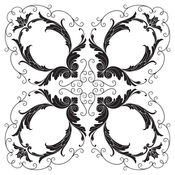 Vector clásico ornamento barroco — Vector de stock