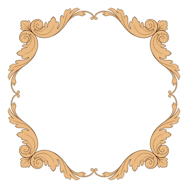 Klasik Barok süsleme vektör 