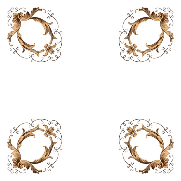 Klasik Barok süsleme vektör 