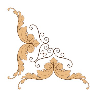 Klasik Barok süsleme vektör 
