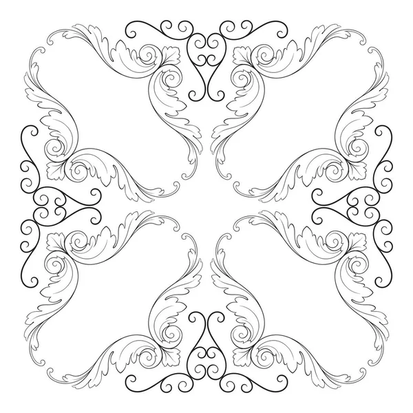 Klasik Barok süsleme vektör 