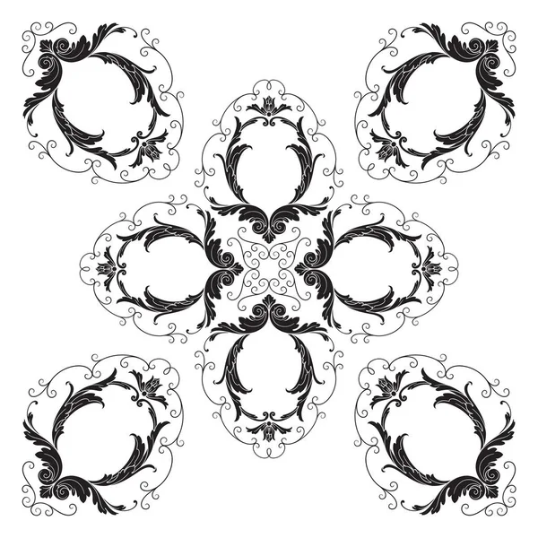 Klasik Barok süsleme vektör 