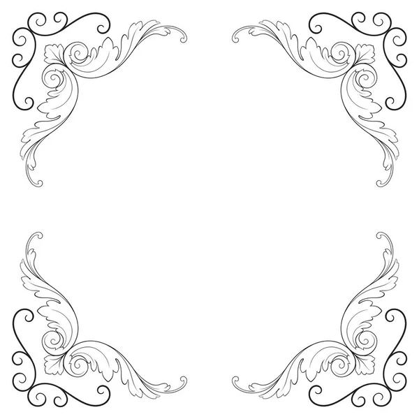 Klasik Barok süsleme vektör 