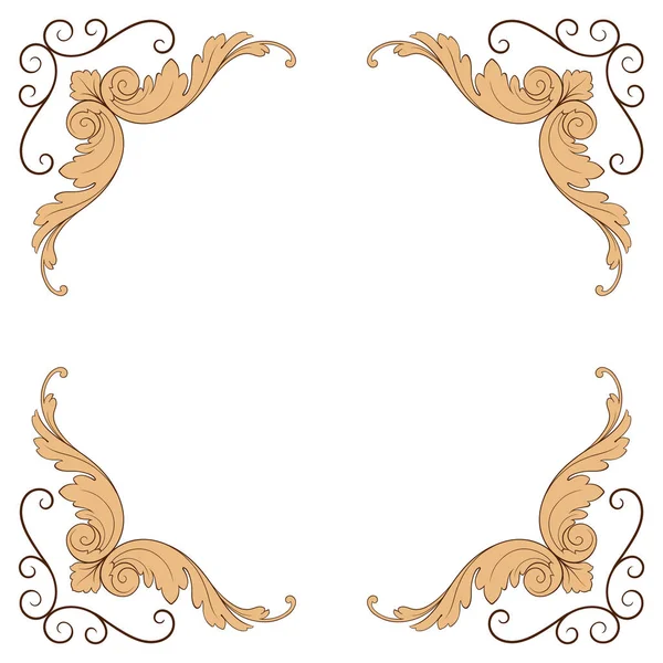 Vettore ornamento barocco classico — Vettoriale Stock