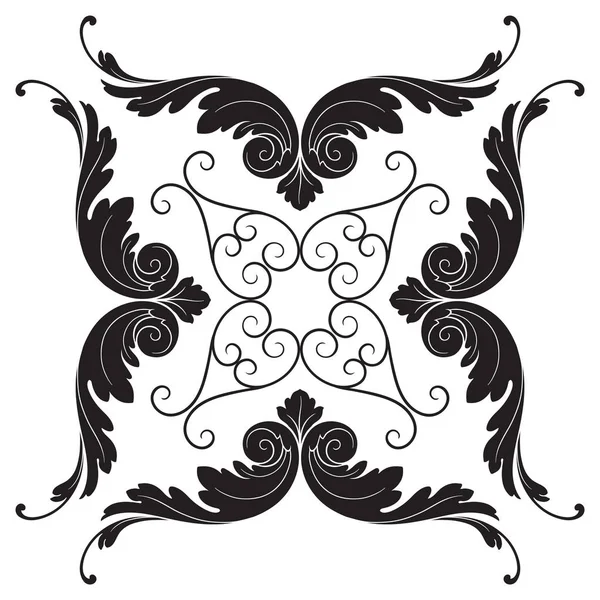 Klasik Barok süsleme vektör 