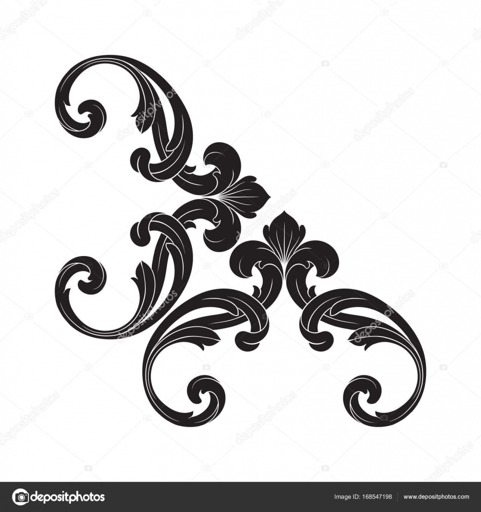 Classical baroque ornament vector — Stock Vector © AcantStudio #168547198 Classical baroque ornament vector — Stock Vector © AcantStudio #168547198