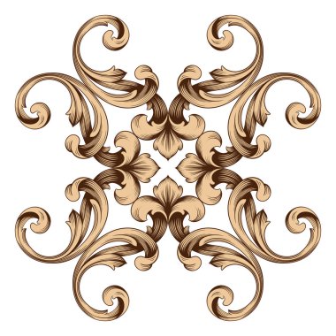 Klasik Barok süsleme vektör 
