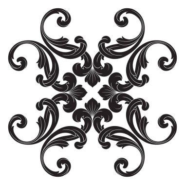 Klasik Barok süsleme vektör 