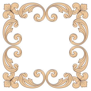 Klasik Barok süsleme vektör 