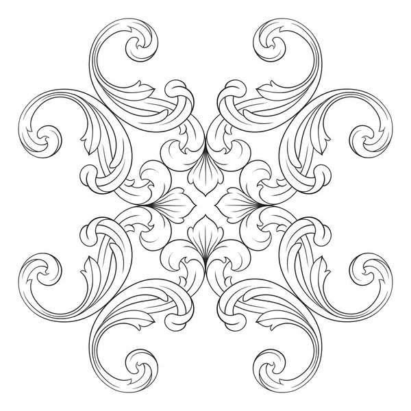 Klasik Barok süsleme vektör 