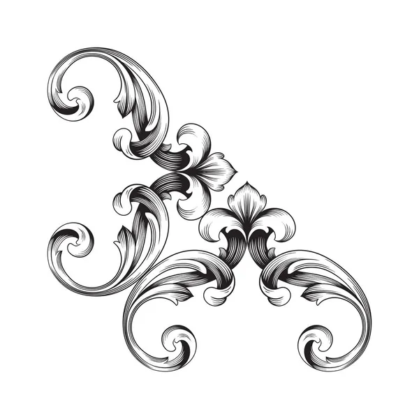 Klasik Barok süsleme vektör 