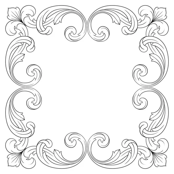 Vettore ornamento barocco classico — Vettoriale Stock