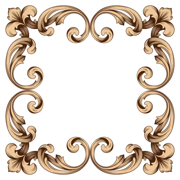 Klasik Barok süsleme vektör 