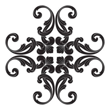 Klasik Barok süsleme vektör 