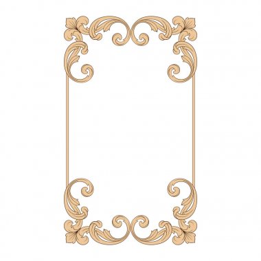 Klasik Barok süsleme vektör 