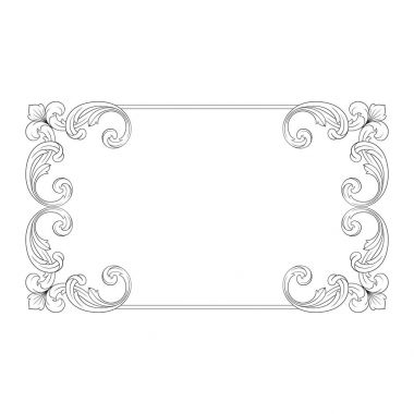 Klasik Barok süsleme vektör 