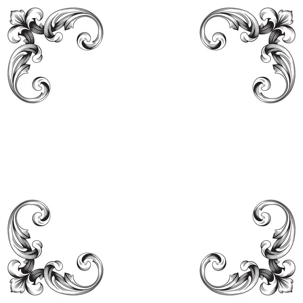 Klasik Barok süsleme vektör 
