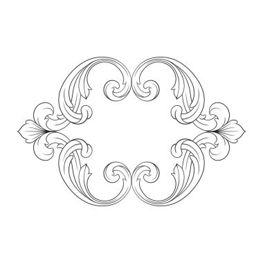 Klasik Barok süsleme vektör 