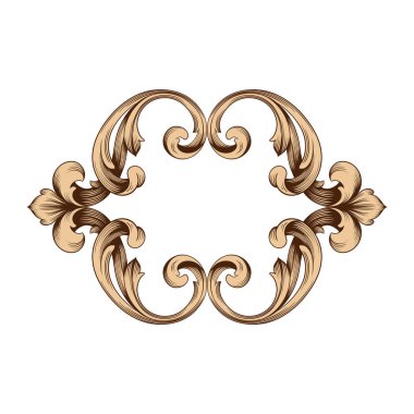 Klasik Barok süsleme vektör 