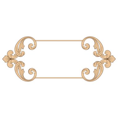 Klasik Barok süsleme vektör 