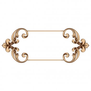 Klasik Barok süsleme vektör 