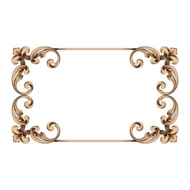 Klasik Barok süsleme vektör 