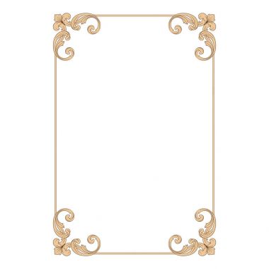 Klasik Barok süsleme vektör 