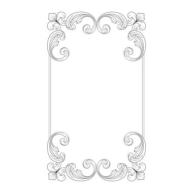 Klasik Barok süsleme vektör 