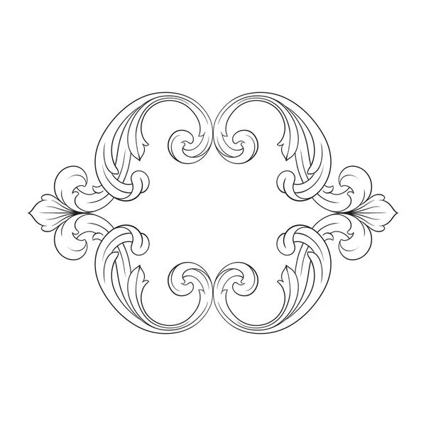 Vector clásico ornamento barroco — Vector de stock