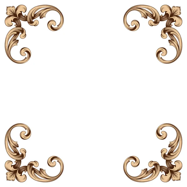 Klasik Barok süsleme vektör 