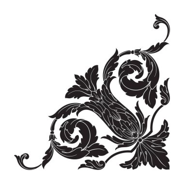 Klasik Barok süsleme vektör 