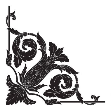 Klasik Barok süsleme vektör 