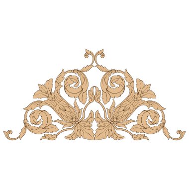 Klasik Barok süsleme vektör 