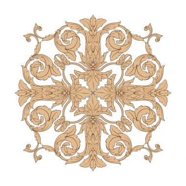 Klasik Barok süsleme vektör 